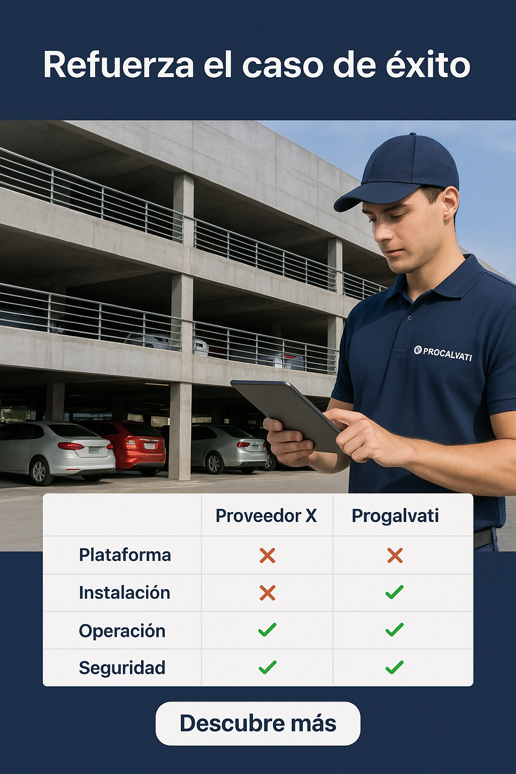 Proyecto real Progalvati - Plataforma elevadora Genie trabajando en obra industrial con operador certificado
