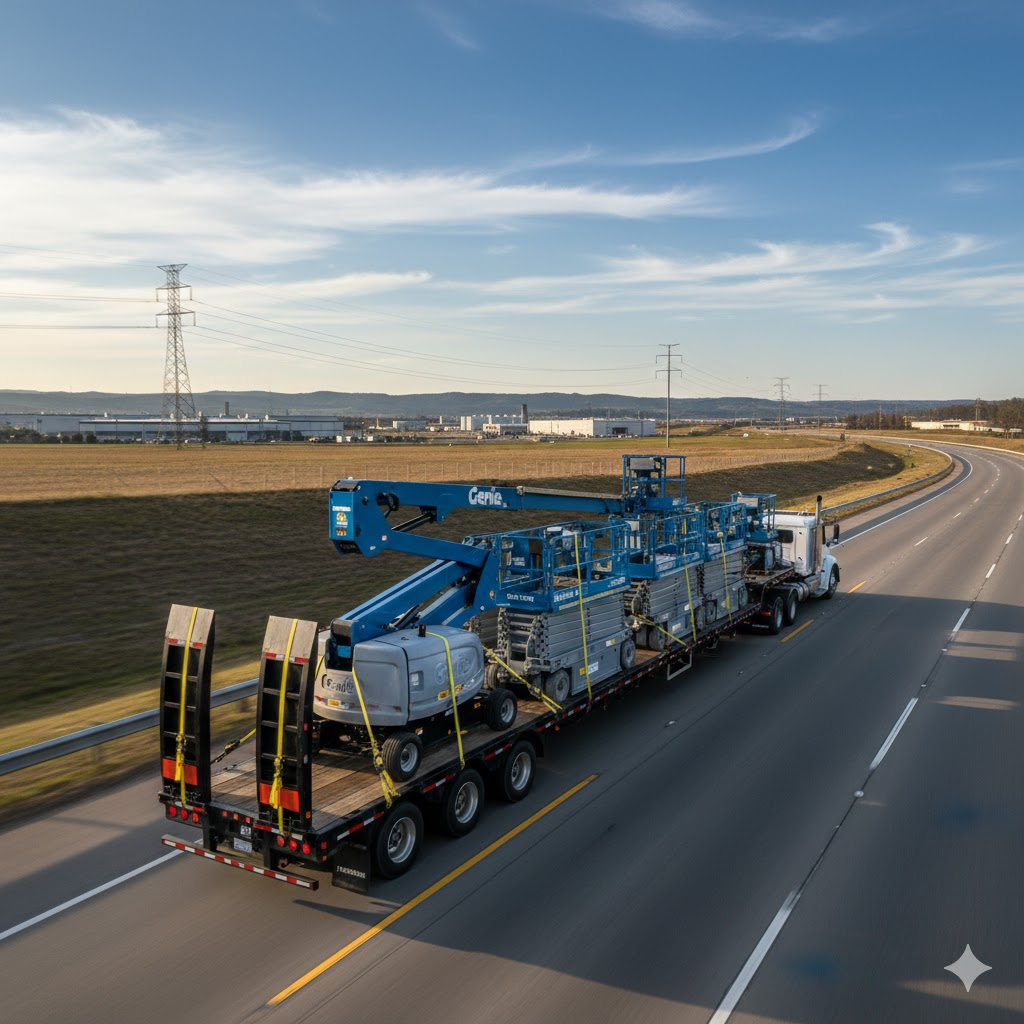 Plataforma articulada eléctrica en obra corporativa San Pedro Garza García NL — renta equipos compactos Progalvati