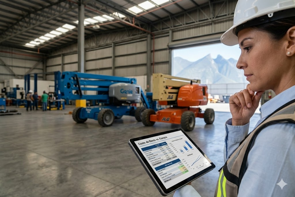 Análisis costo mantenimiento comparativo Genie vs JLG Nuevo León 2026 — diferencial 69% datos reales flota