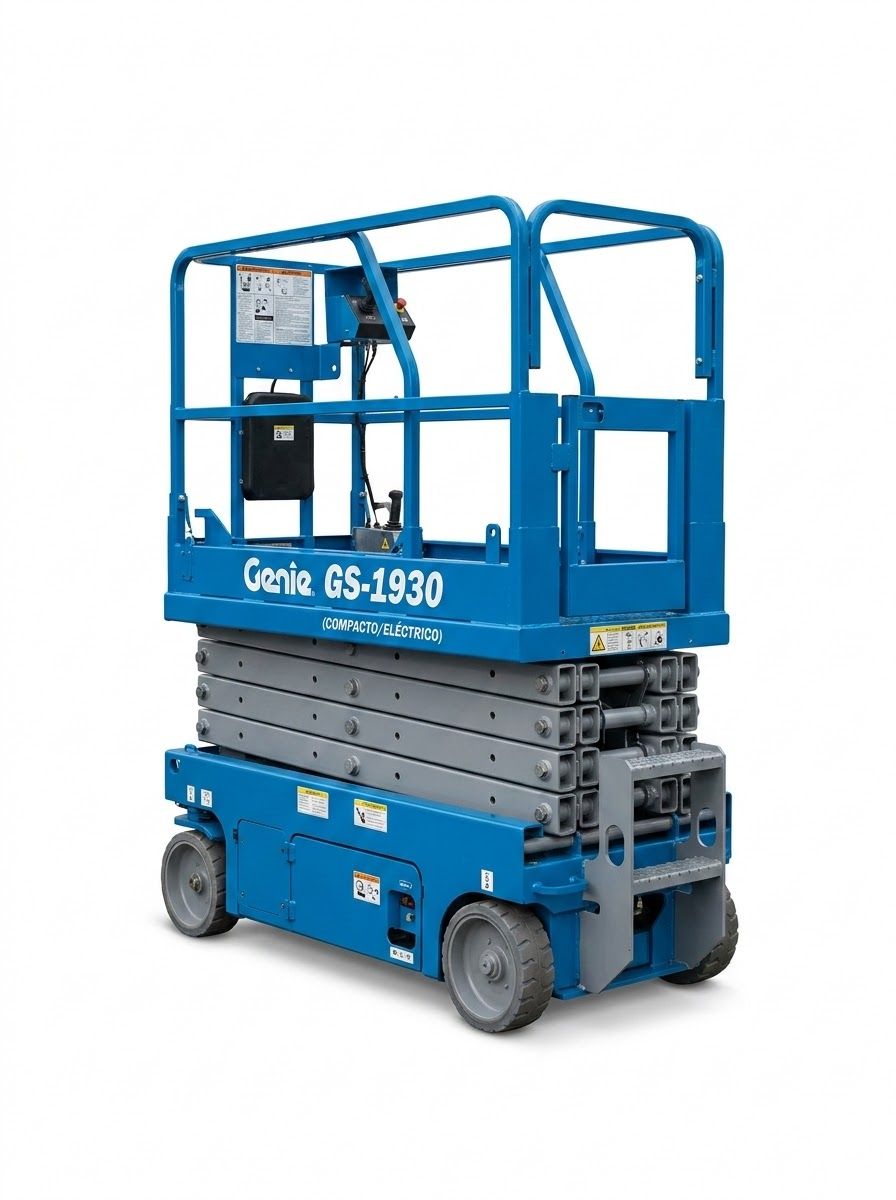Plataforma tijera eléctrica Genie GS-1930 compacta para interiores Monterrey