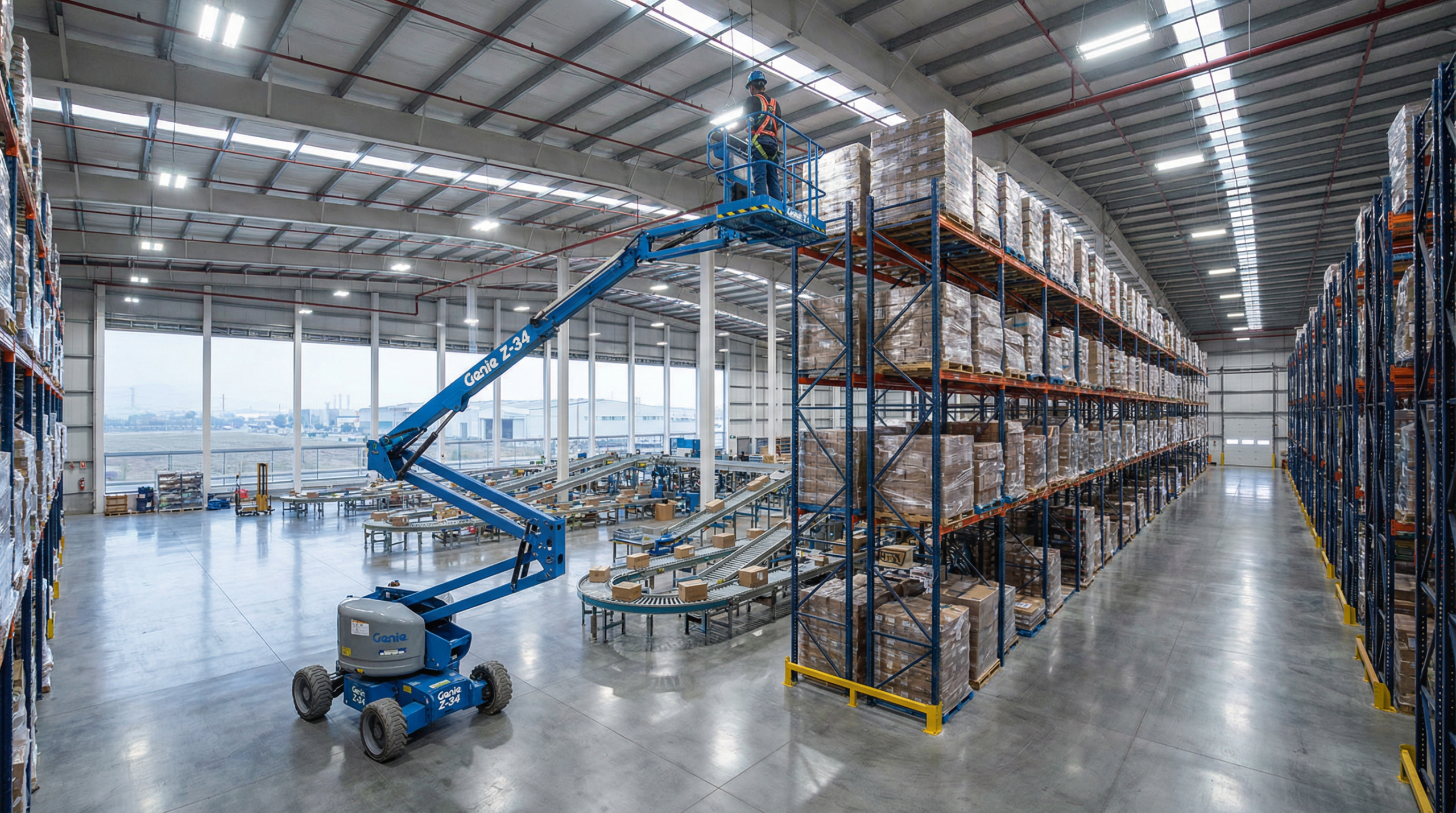 Genie plataforma elevadora CEDIS parque industrial Apodaca Nuevo León — ecosistema refacciones locales mantenimiento bajo
