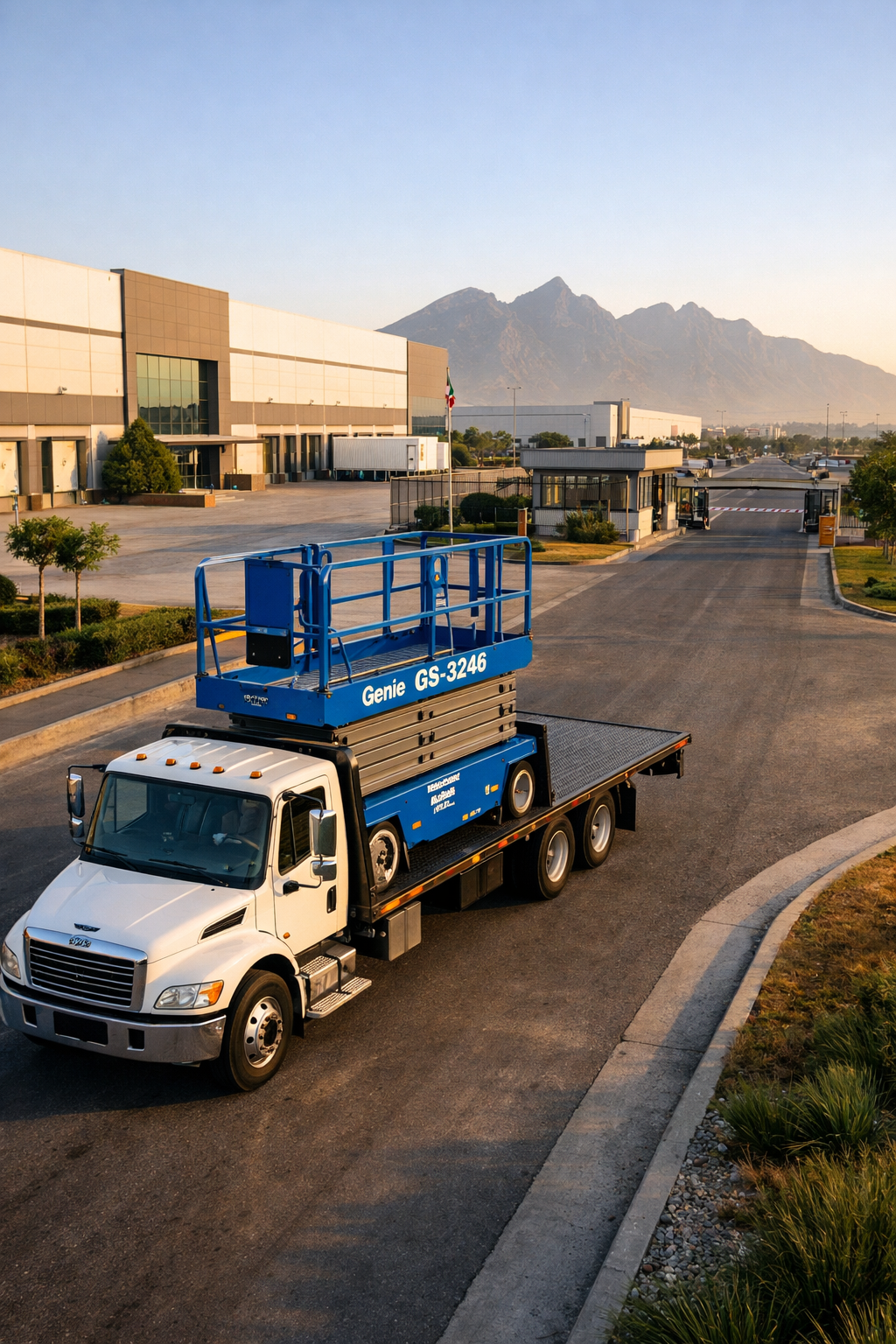 Entrega plataforma elevadora Prologis Escobedo NL — Progalvati
