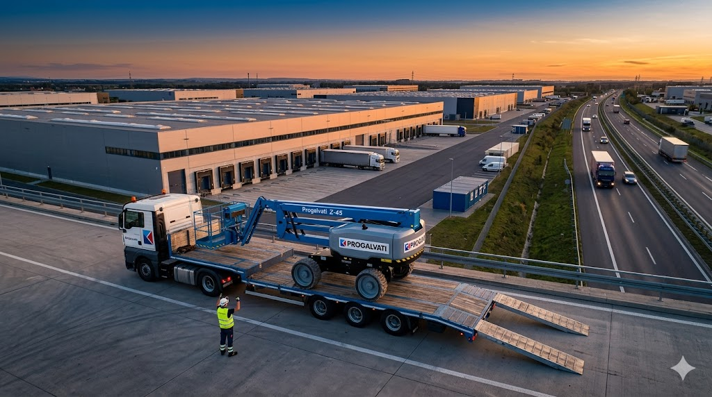 Entrega de plataforma elevadora en parque industrial de San Nicolás de los Garza