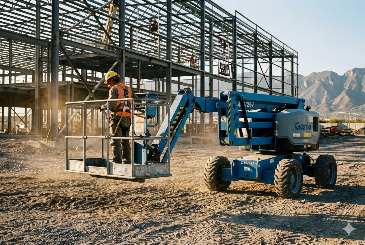 Genie Z-45 articulada 4WD exterior García NL — Progalvati